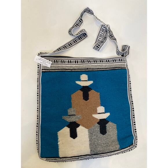 No brand Handbags - Woolen Incan Folk Bag Made in Ecuador NWT Zipper Double Side Woven Crossbody Bag